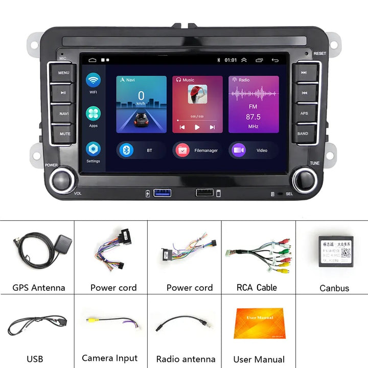 Autoradio GPS Android Carplay pour Volkswagen